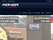 Tablet Screenshot of pioneersportscolorado.com